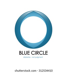 diabetes symbol, vector diabetes, blue circle, diabetes logo, Diabetes mellitus