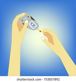 Diabetes test by yourself