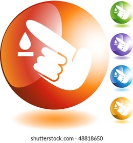 Diabetes Test icon set
