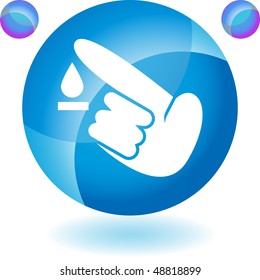 Diabetes Test icon set
