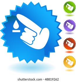 Diabetes Test icon set