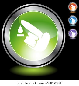 Juego de iconos de prueba de diabetes
