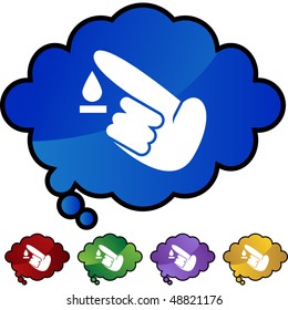 Diabetes Test icon set