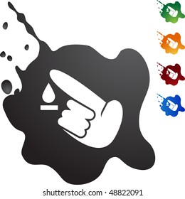 Diabetes Test icon set