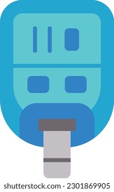 Icono del vector de prueba de diabetes. Se puede usar para imprimir, móviles y aplicaciones web.