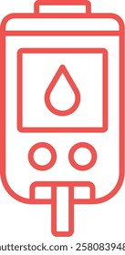 Diabetes Test vector icon. Can be used for printing, mobile and web applications.