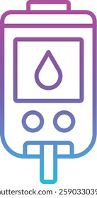 Diabetes Test vector icon. Can be used for printing, mobile and web applications.