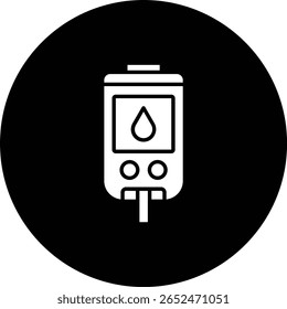 Icono de Vector de prueba de diabetes. Se puede utilizar para aplicaciones de impresión, móviles y de Web.