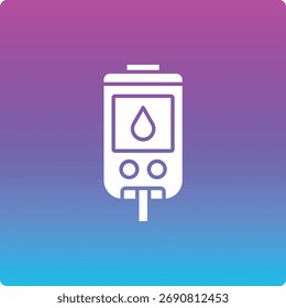 Icono de Vector de prueba de diabetes. Se puede utilizar para aplicaciones de impresión, móviles y de Web.