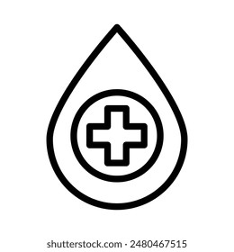 Diabetes Vector Line Icon Design