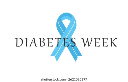 Semana do Diabetes. fundo, faixa, cartão, cartaz, modelo. Ilustração vetorial.