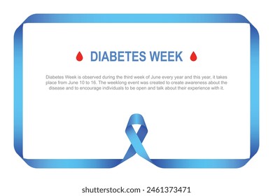 Diabetes Week background. Vector illustration.