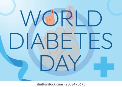 Diabetes, world diabetes day design concept.