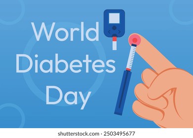 Diabetes, world diabetes day design concept.