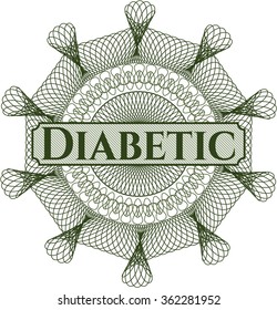 Diabetic abstract linear rosette