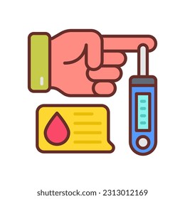 Diabetic Emergency icon in vector. Illustration