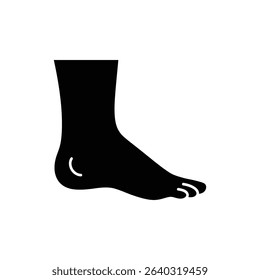 Diabetic Foot Ulcer Shape Illustration for Medical Awareness