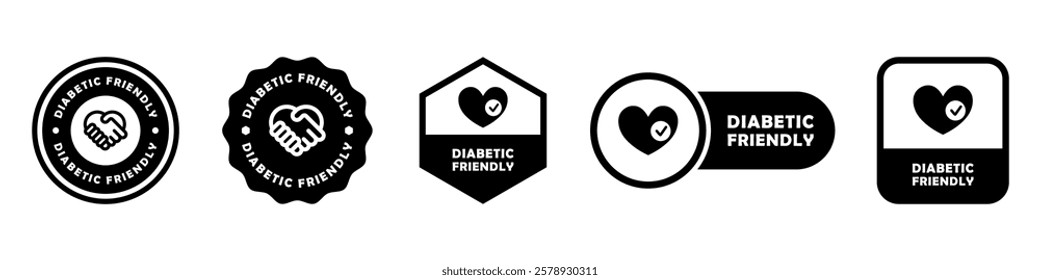 Diabetic Friendly - signs for product packaging label.