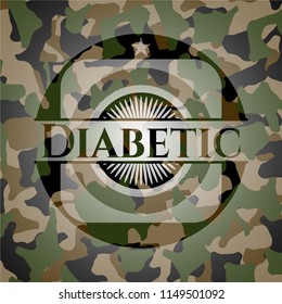 Diabetic on camo texture