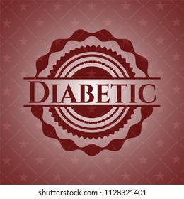 Diabetic red emblem