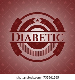 Diabetic red emblem