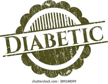Diabetic rubber stamp