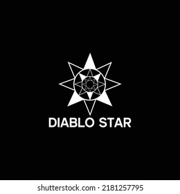 Diablo Star or Lucifer Star abstract For Fashion