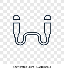 Diabolo concept vector linear icon isolated on transparent background, Diabolo concept transparency concept in outline style