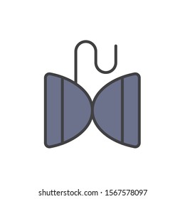 diabolo icon vector filled outline style design
