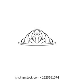 diadem, crown line icon. Signs and symbols can be used for web, logo, mobile app, UI, UX