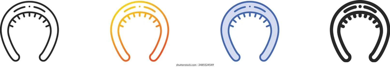diadem icon.Thin Linear, Gradient, Blue Stroke and bold Style Design Isolated On White Background