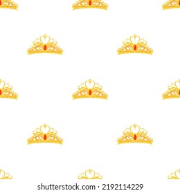 Diadem pattern seamless background texture repeat wallpaper geometric vector