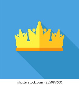 Diadem vector illustration in flat style