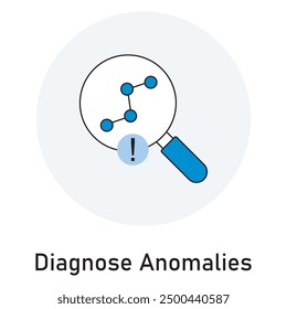 Diagnose Anomalies Icon, Techniques to Diagnose Anomalies in Data Systems, Effective Methods for Anomaly Detection and Diagnosis, How to Diagnose Anomalies for Improved System Performance icon
