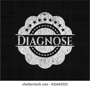 Diagnose chalkboard emblem