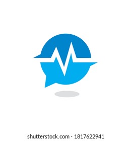 Diagnose Chat Vector , Medical Logo
