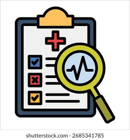 Diagnose Icon Element For Design