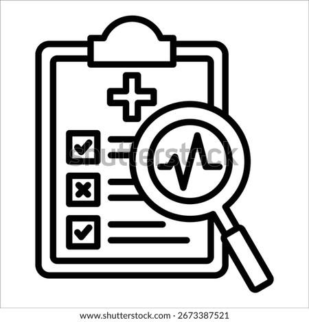 Diagnose Icon Element For Design