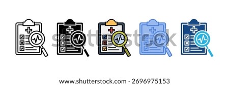 Diagnose Icon Element For Design