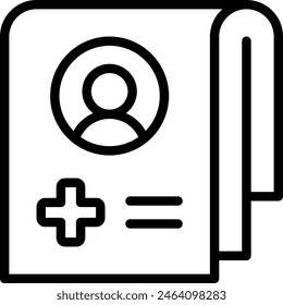 Diagnose Icon. medical record icon