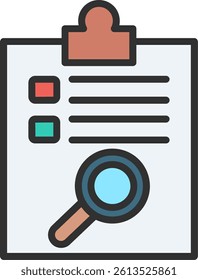 Diagnose Outline Filled Style Icon
