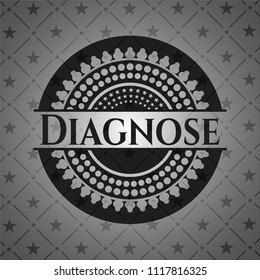 Diagnose realistic dark emblem