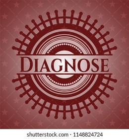 Diagnose red emblem