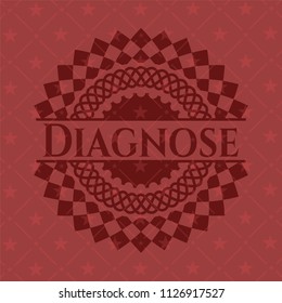 Diagnose retro red emblem