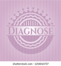 Diagnose vintage pink emblem