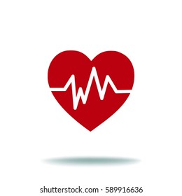 Diagnosis of heart icon