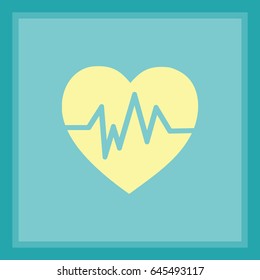 Diagnosis of heart icon