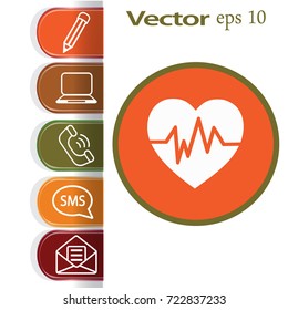 Diagnosis of heart icon