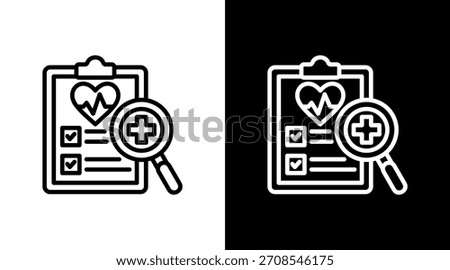 Diagnosis With Icon Set Design