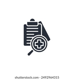 diagnosis icon. vector.Editable stroke.linear style sign for use web design,logo.Symbol illustration.